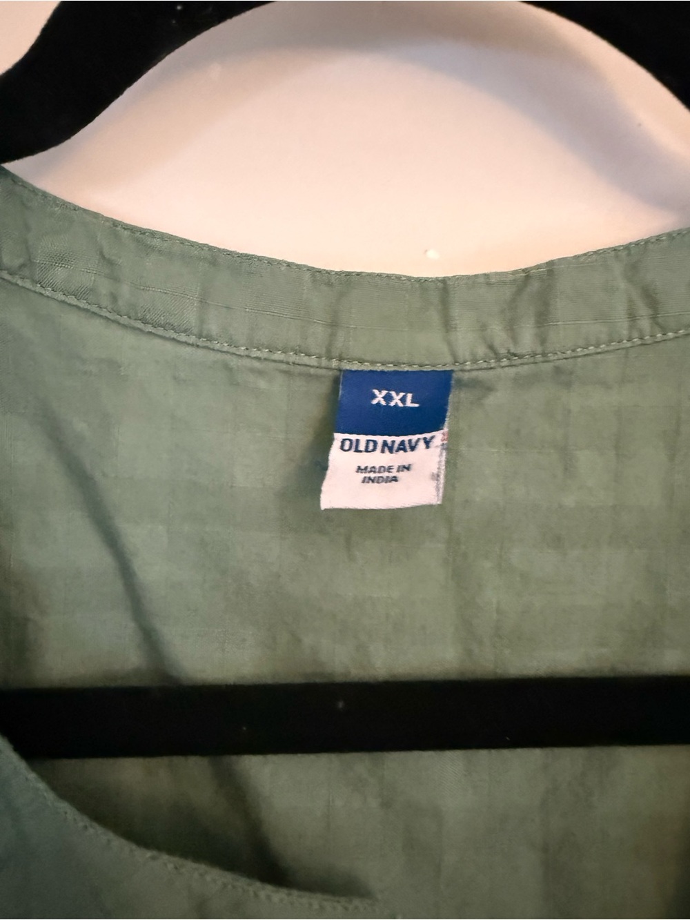 Old Navy Sage Green Button-Front Peasant Blouse - Picture 3 of 5
